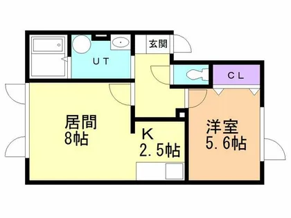 ベルン桜木【101号室】の間取り