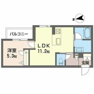 シャーメゾン輝【0402号室】の間取り