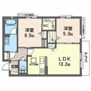 ウエスタンハイツ15【0101号室】の間取り
