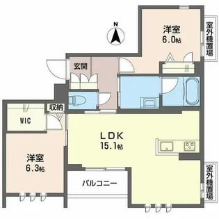 雅【0203号室】の間取り