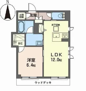 シャーメゾン 梅景【0101号室】の間取り