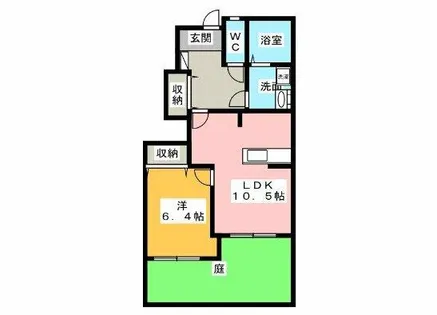 サンハイツクラシス【1階】の間取り