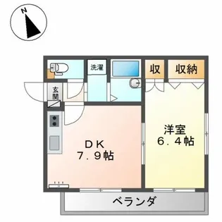 ベルナール ビュッフェ【1階】の間取り