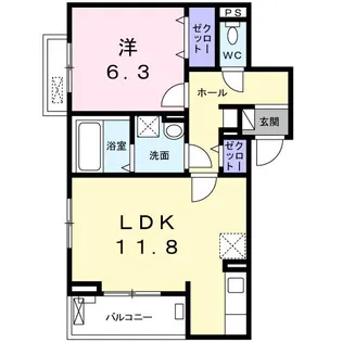 ラフレシール ヌフ【2階】の間取り