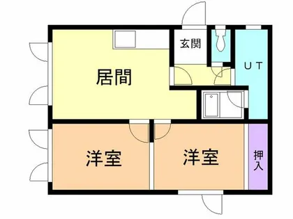 ハイツひとみ【202号室】の間取り