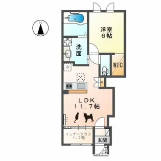 フランシーズ【1階】の間取り