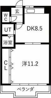スパ・フランコルシャン【2階】の間取り
