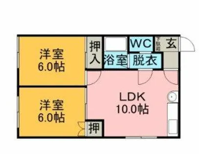パールシティ【102号室】の間取り