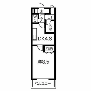 ウェークフォレストブロンド【6階】の間取り