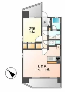 上前津ライズ【6階】の間取り