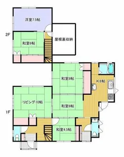 北海道室蘭市母恋南町5丁目【一戸建】の間取り
