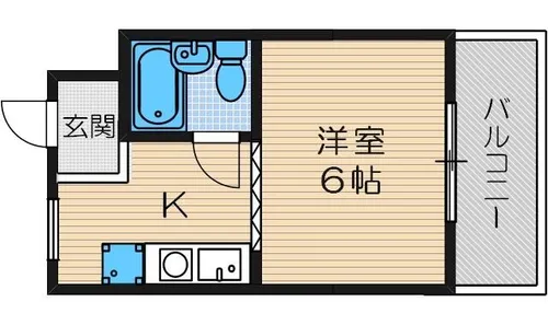 プラットホーム川端通り【3階】の間取り