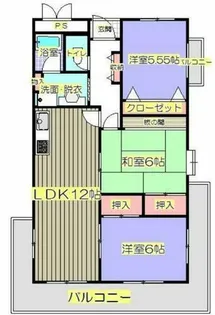 ヌーヴェルシャトー【3階】の間取り