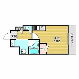 ガーデンクォーツ摂津正雀【9階】の間取り