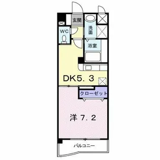 エス・テイト守恒【3階】の間取り