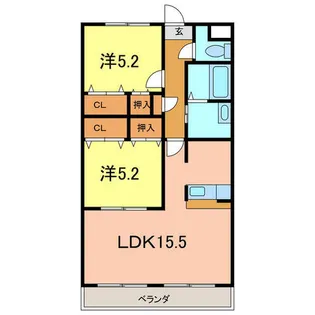 アネックス今池【1階】の間取り