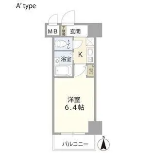 ワコーレ新神戸ステージ【7階】の間取り