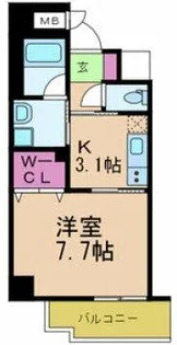 フォーゼ安堂寺【8階】の間取り