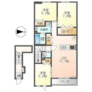 Madison Seed【2階】の間取り