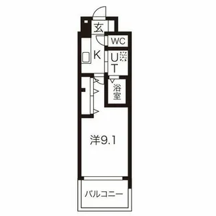 M・Mレジデンス【4階】の間取り
