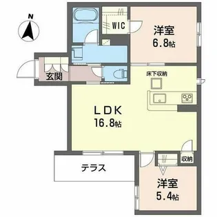 シャーメゾン バードヒルズ【0103号室】の間取り
