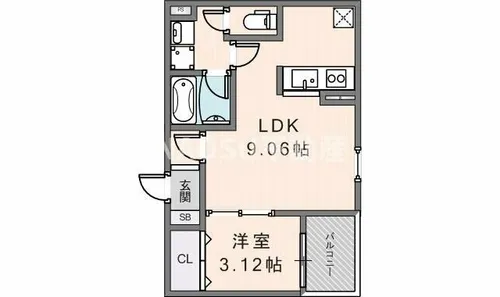 F style東大阪本庄1号館【101号室】の間取り