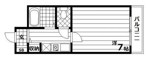 キャッスルアート新長田【4階】の間取り