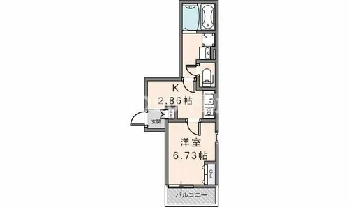 F style東大阪本庄1号館【202号室】の間取り