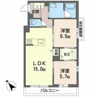 シャーメゾン アプリクス【3階】の間取り