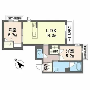 シャーメゾン アプリクス【3階】の間取り