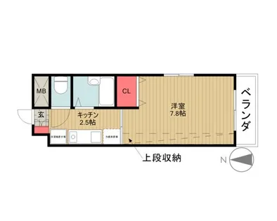 びい6植田【9階】の間取り