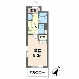 アビターレ六甲【0203号室】の間取り