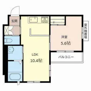 サンフロール楠【0202号室】の間取り