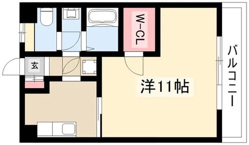 OS・SKYマンション鹿子【207号室】の間取り