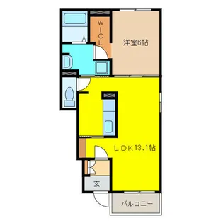 ラ ルーチェ【1階】の間取り