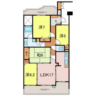 ライオンズプラザ三河安城町【13階】の間取り