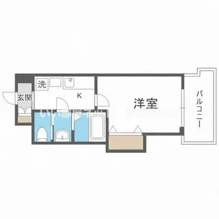 サムティ大阪CITY WEST【13階】の間取り