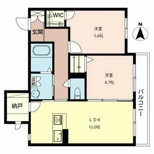 リジェール【0201号室】の間取り