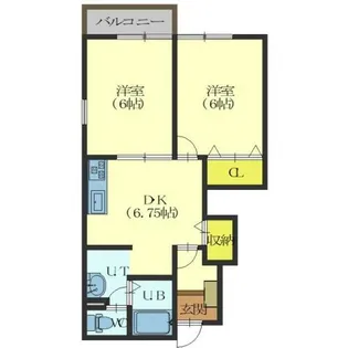 ヴィラ柏木【102号室】の間取り