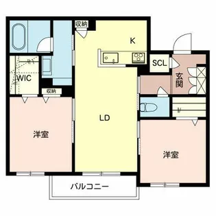 メゾンドプレズィール【0203号室】の間取り