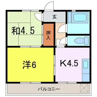 サンハイツ【205号室】の間取り