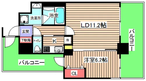 CUORE【5階】の間取り