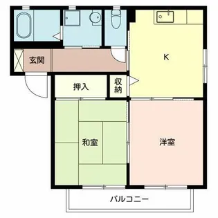 グレース日置【0202号室】の間取り