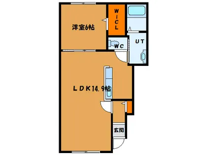 ル ブリアンⅠ【101号室】の間取り