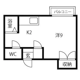 グランドールひばりが丘【202号室】の間取り
