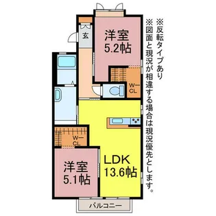 愛知県豊橋市柱七番町【アパート】の間取り