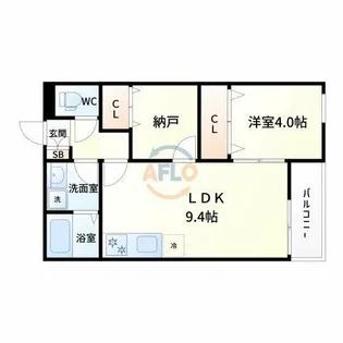 EIJU加島A【3階】の間取り