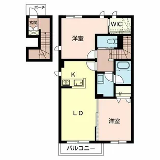シャーメゾン フォルトナ【0201号室】の間取り