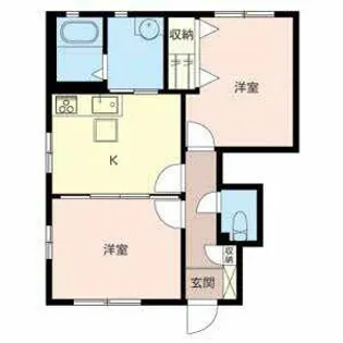 加古川ハイツ峰【0101号室】の間取り