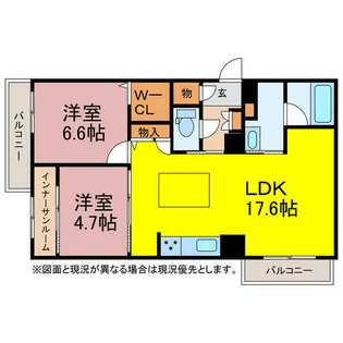 愛知県豊川市国府町茶ノ休【アパート】の間取り